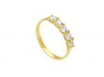 Eternity k9 gold ring with white zirkons (S162315)